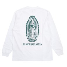 画像1: WACKO MARIA/WASHED HEAVY WEIGHT LONG SLEEVE T-SHIRT（WHITE）［プリント長袖T-26春夏］ (1)