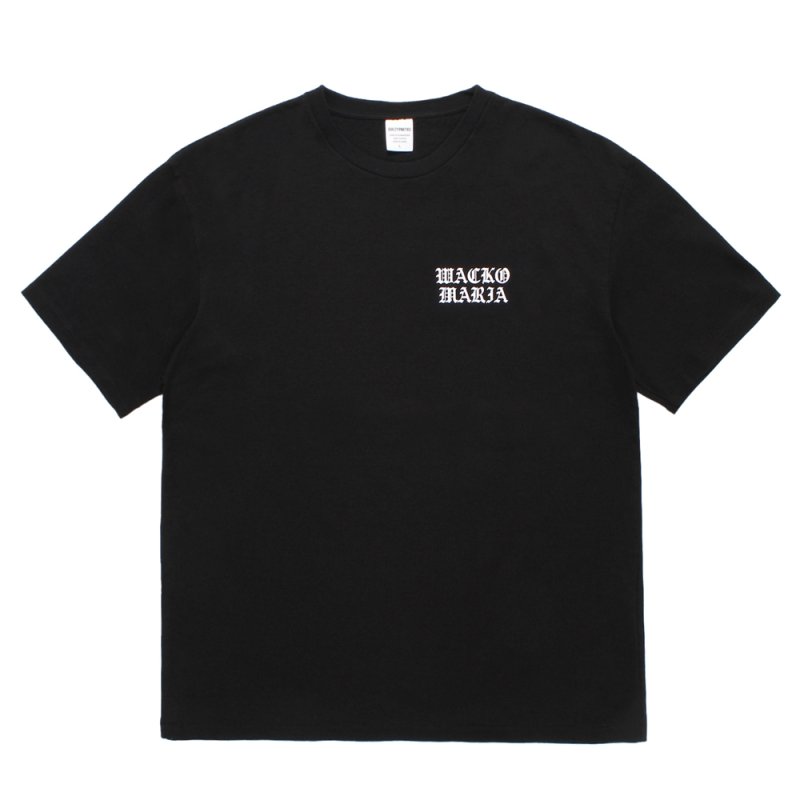 画像1: WACKO MARIA/WASHED HEAVY WEIGHT T-SHIRT（BLACK）［プリントT-26春夏］