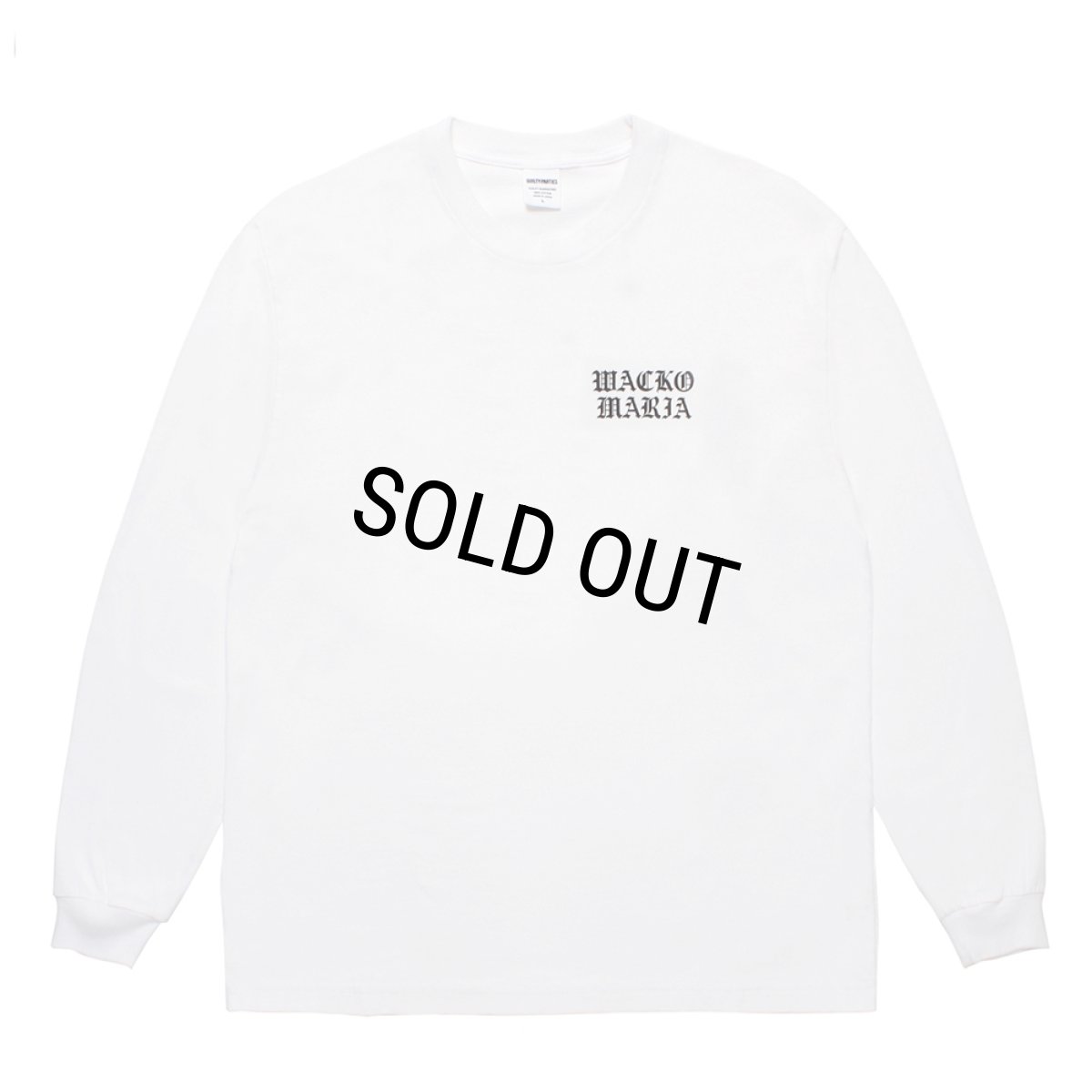 画像2: WACKO MARIA/WASHED HEAVY WEIGHT LONG SLEEVE T-SHIRT（WHITE）［プリント長袖T-26春夏］ (2)