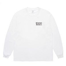 画像2: WACKO MARIA/WASHED HEAVY WEIGHT LONG SLEEVE T-SHIRT（WHITE）［プリント長袖T-26春夏］ (2)