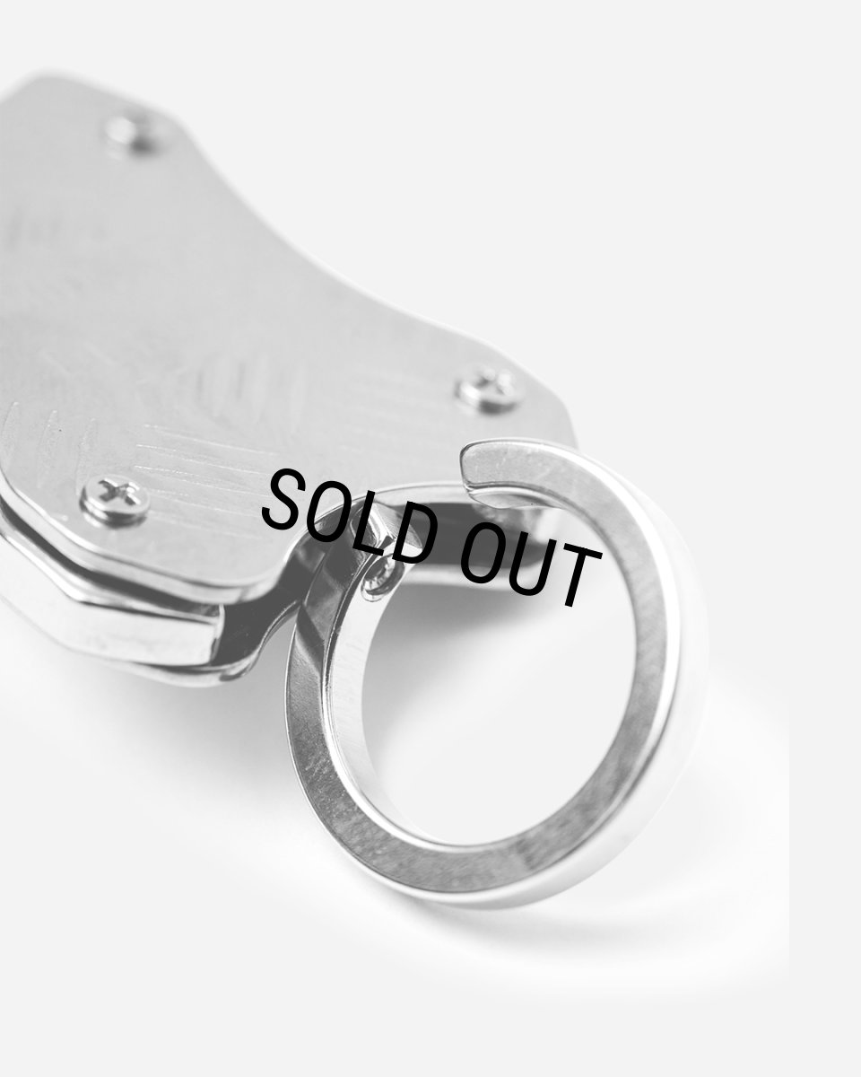 画像5: TIGHTBOOTH/CHECKER PLATE CARABINER（×DELUXE）（Nickel）［チェッカープレートカラビナ-25冬］ (5)