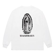 画像1: WACKO MARIA/WASHED HEAVY WEIGHT LONG SLEEVE T-SHIRT（WHITE）［プリント長袖T-26春夏］ (1)