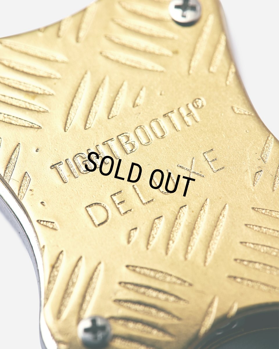 画像3: 【30%OFF】TIGHTBOOTH/CHECKER PLATE CARABINER（×DELUXE）（Brass）［チェッカープレートカラビナ-25冬］ (3)