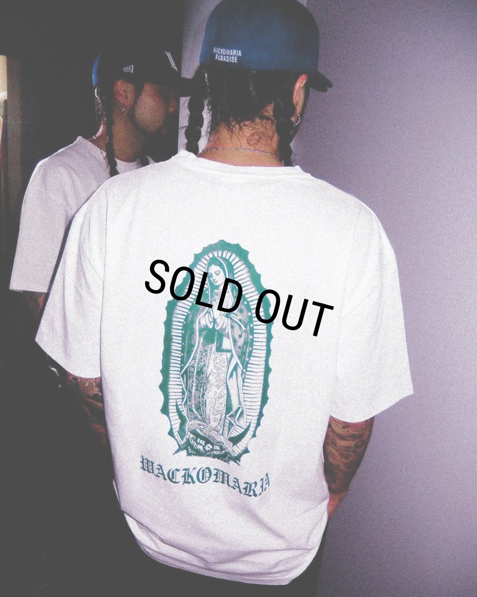 画像4: WACKO MARIA/WASHED HEAVY WEIGHT T-SHIRT（WHITE）［プリントT-26春夏］ (4)