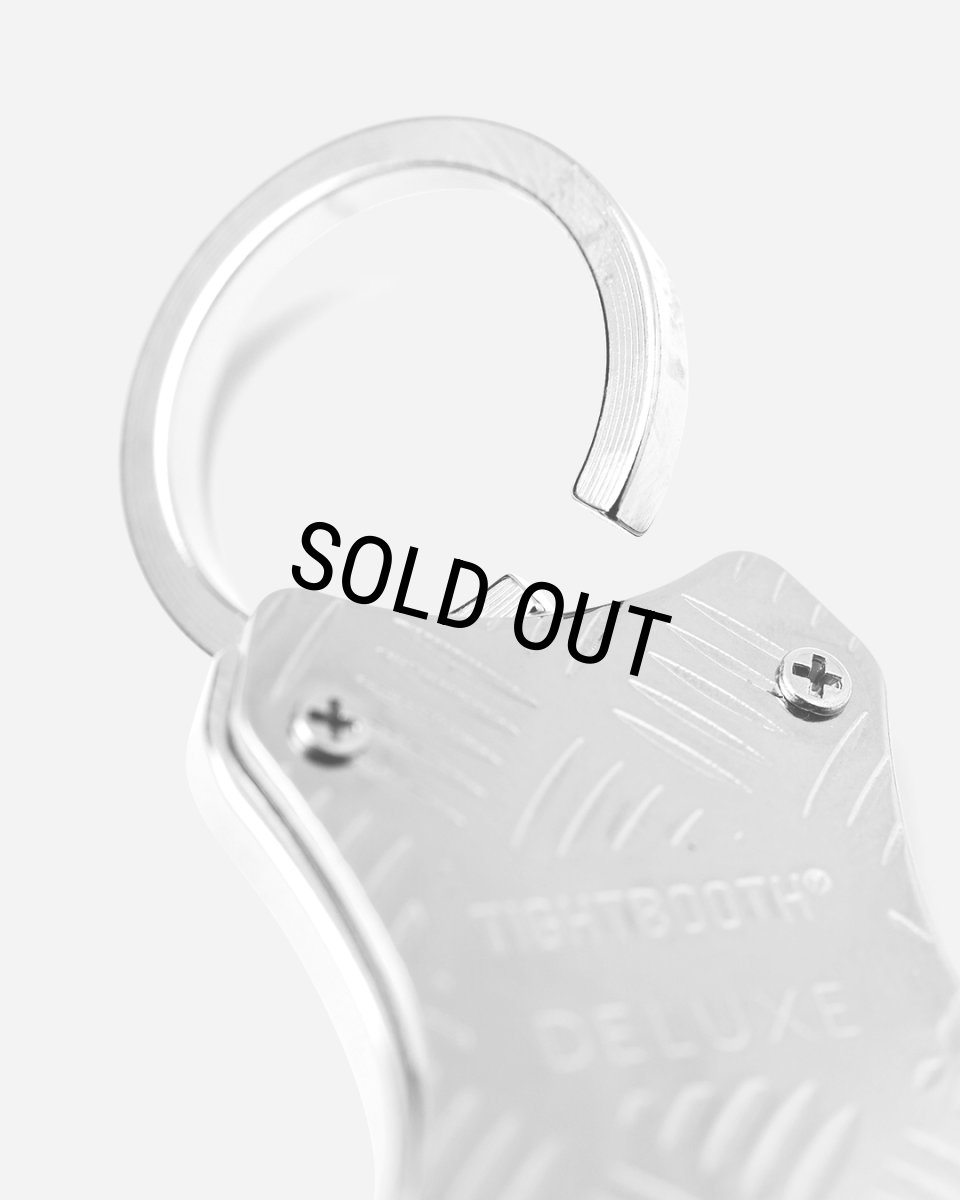 画像4: TIGHTBOOTH/CHECKER PLATE CARABINER（×DELUXE）（Nickel）［チェッカープレートカラビナ-25冬］ (4)