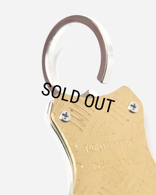 30%OFF】TIGHTBOOTH/CHECKER PLATE CARABINER（×DELUXE）（Brass