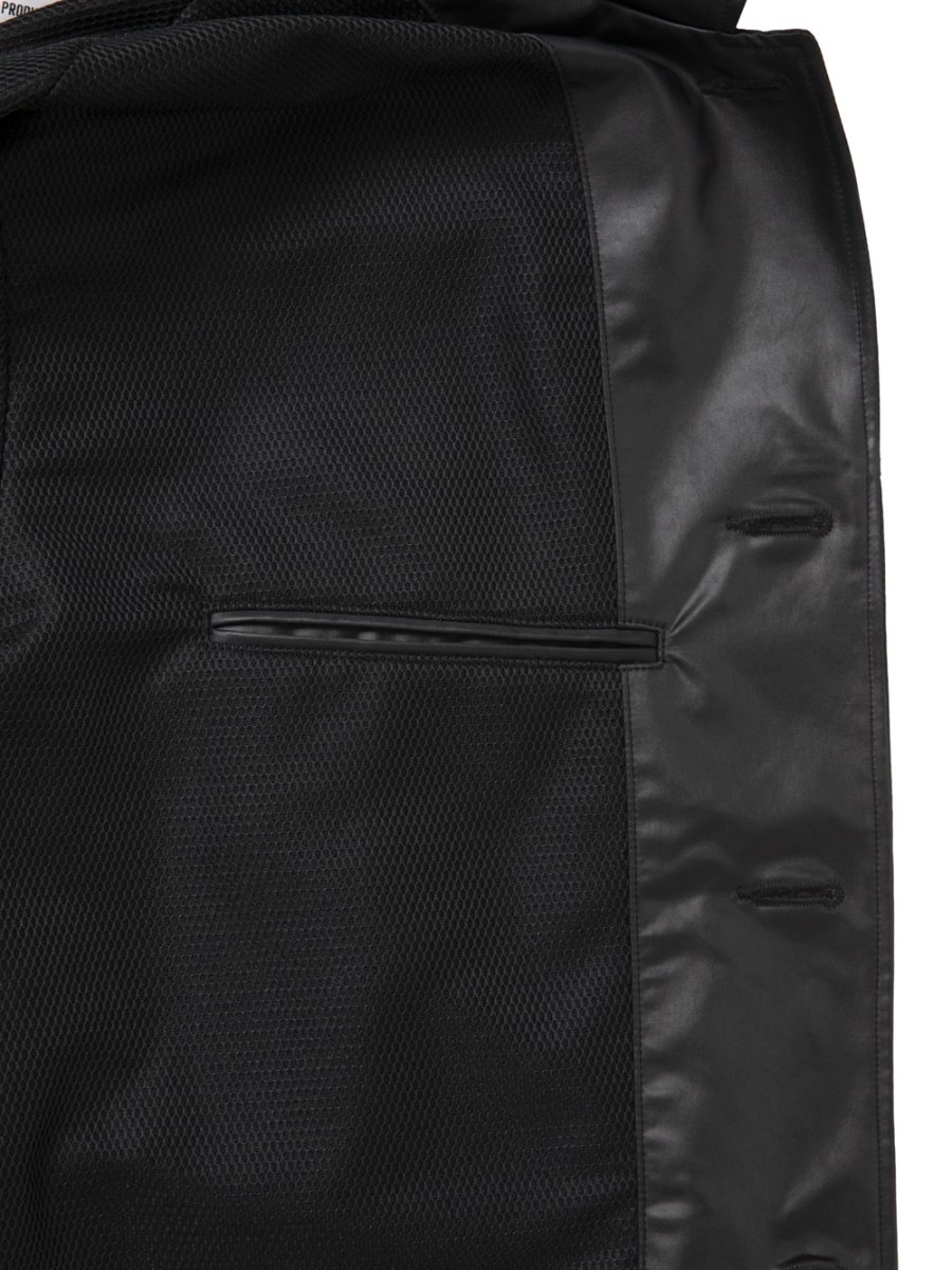 画像5: COOTIE PRODUCTIONS/Damp Coated Satin Car Coat（Black）［ダンプコーテッドサテンカーコート-26春夏］ (5)