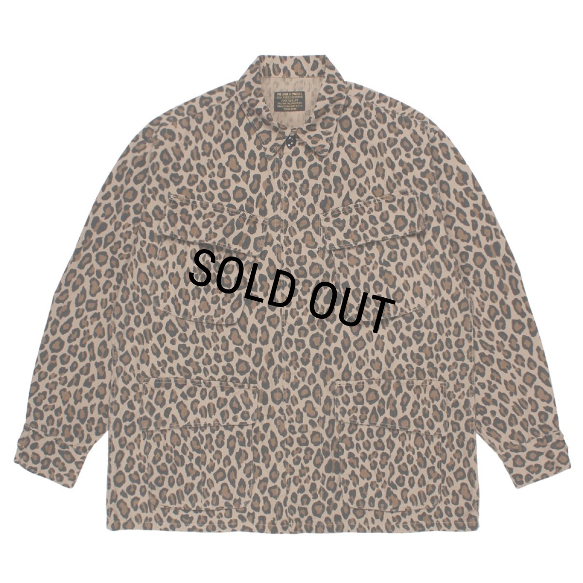画像1: WACKO MARIA/LEOPARD FATIGUE JACKET（BEIGE）［レオパードファティーグJKT-26春夏］ (1)