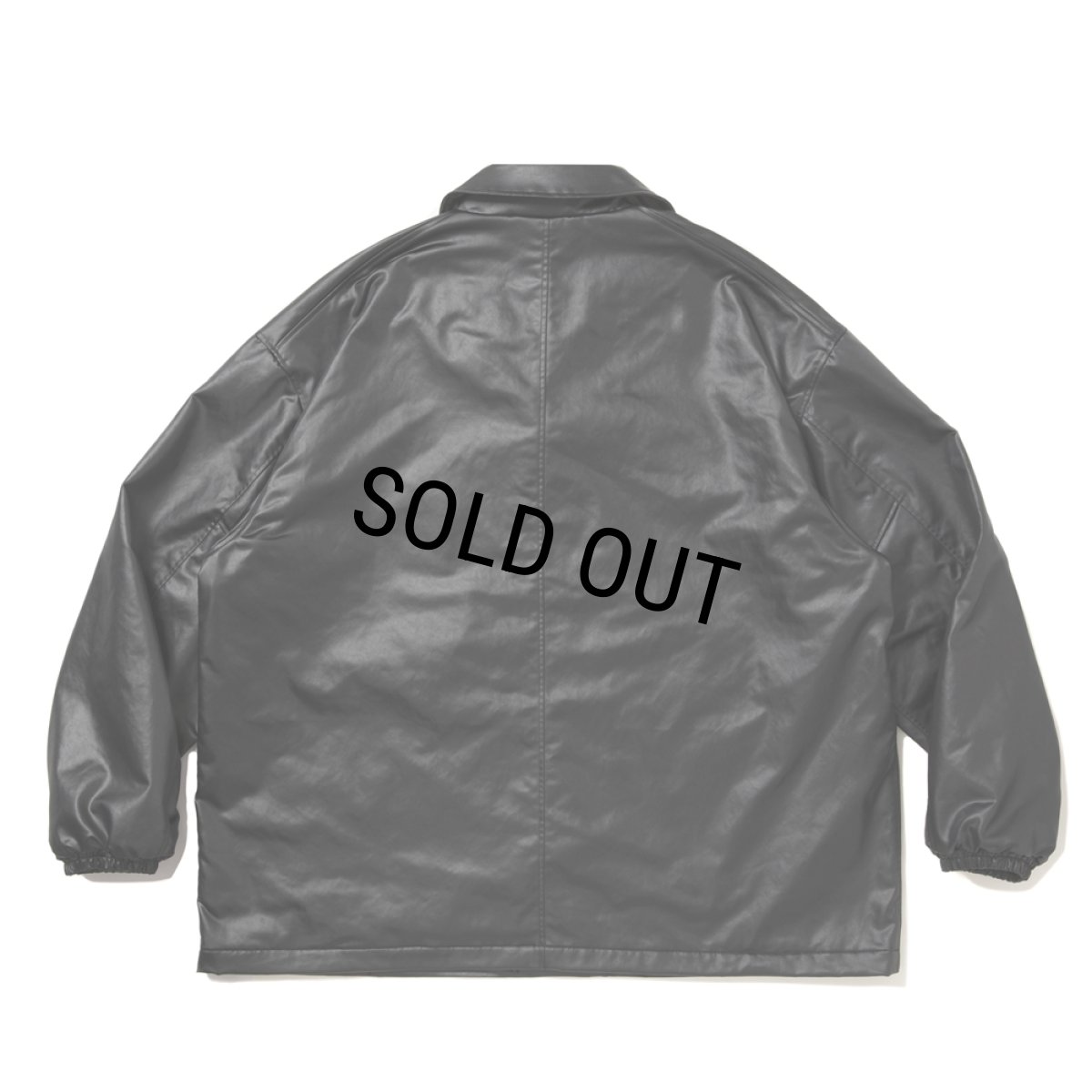 画像2: COOTIE PRODUCTIONS/Damp Coated Satin Car Coat（Black）［ダンプコーテッドサテンカーコート-26春夏］ (2)