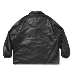 画像2: COOTIE PRODUCTIONS/Damp Coated Satin Car Coat（Black）［ダンプコーテッドサテンカーコート-26春夏］ (2)