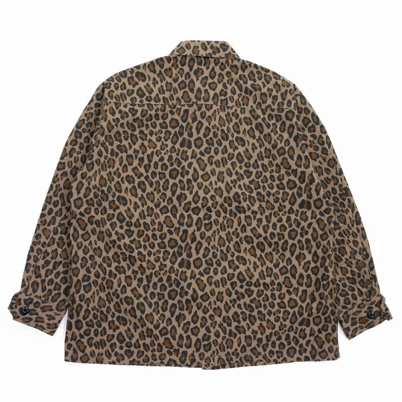 画像2: WACKO MARIA/LEOPARD FATIGUE JACKET（BEIGE）［レオパードファティーグJKT-26春夏］