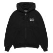WACKO MARIA/WASHED HEAVY WEIGHT ZIP HOODED SWEAT SHIRT（BLACK