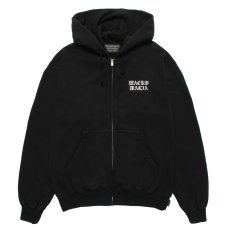 画像1: WACKO MARIA/WASHED HEAVY WEIGHT ZIP HOODED SWEAT SHIRT（BLACK）［ジップアップパーカー-26春夏］ (1)