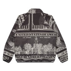 画像2: BlackEyePatch/BIG HUNDEREDS PATTERNED FLEECE JACKET（BLACK） (2)