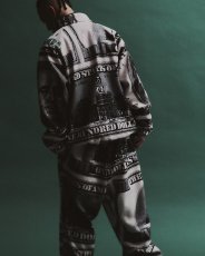 画像4: BlackEyePatch/BIG HUNDEREDS PATTERNED FLEECE JACKET（WHITE） (4)