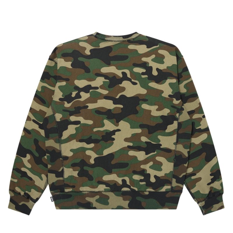 画像2: BlackEyePatch/RHINESTONED OG LABEL CREW SWEAT（WOODLAND CAMO）