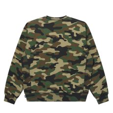 画像2: BlackEyePatch/RHINESTONED OG LABEL CREW SWEAT（WOODLAND CAMO） (2)