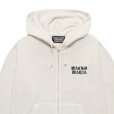 画像2: WACKO MARIA/WASHED HEAVY WEIGHT ZIP HOODED SWEAT SHIRT（IVORY）［ジップアップパーカー-26春夏］ (2)