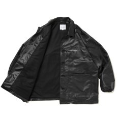 画像3: COOTIE PRODUCTIONS/Damp Coated Satin Car Coat（Black）［ダンプコーテッドサテンカーコート-26春夏］ (3)