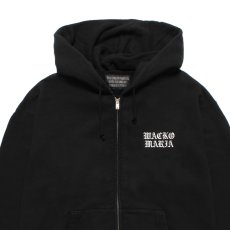 画像2: WACKO MARIA/WASHED HEAVY WEIGHT ZIP HOODED SWEAT SHIRT（BLACK）［ジップアップパーカー-26春夏］ (2)