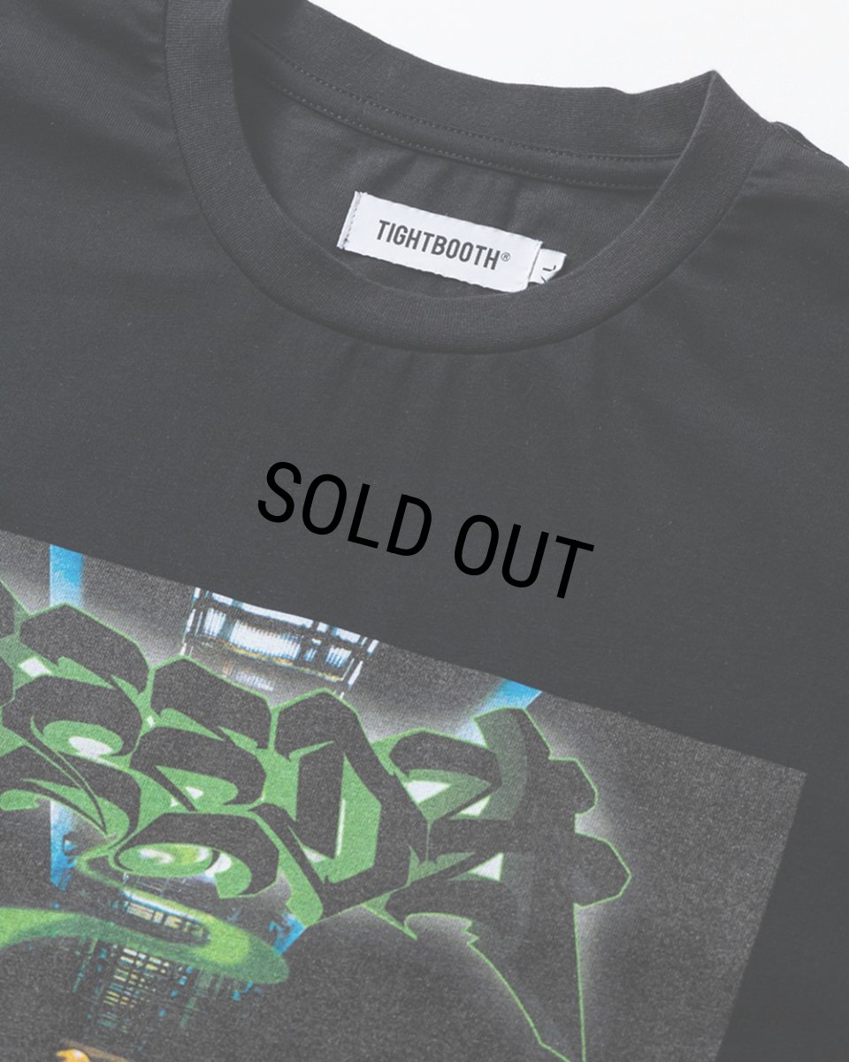 画像2: TIGHTBOOTH/MACHIKAZE T-SHIRT（×SEEDA）（Black）［街風T-25冬］ (2)