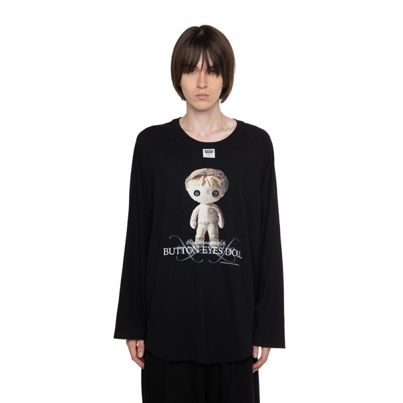 画像3: DAIRIKU/BUTTON EYE DOLL Raglan Tag Tour Tee（Black）［ラグランタグツアーT-26春夏］