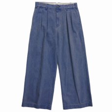 画像1: DAIRIKU/Wide Two Tuck Chino Pants（Blue）［ワイドツータックチノパン-26春夏］ (1)