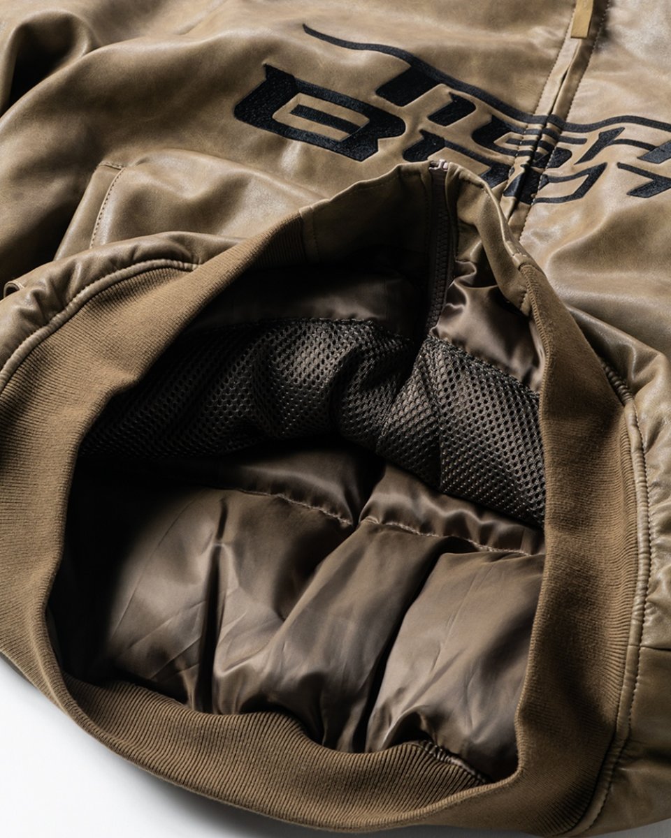 画像7: TIGHTBOOTH/ADRENALINE LEATHER DOWN JKT（×SEEDA）（Brown）［アドレナリンレザーダウンJKT-25冬］ (7)