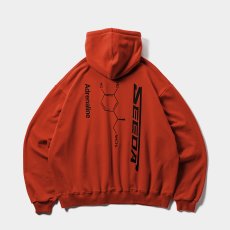 画像2: TIGHTBOOTH/ADRENALINE HOODIE（×SEEDA）（Terracotta）［アドレナリンフーディー-25冬］ (2)