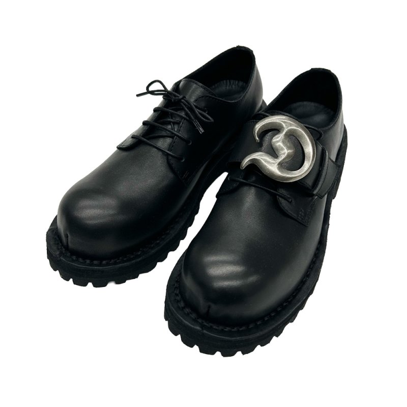 画像1: DAIRIKU/D Buckle Laether Shoes（Black）［Dバックルレザーシューズ-26春夏］