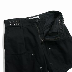 画像4: DAIRIKU/Chino Half Painter Pants（Black）［チノハーフペインターパンツ-26春夏］ (4)
