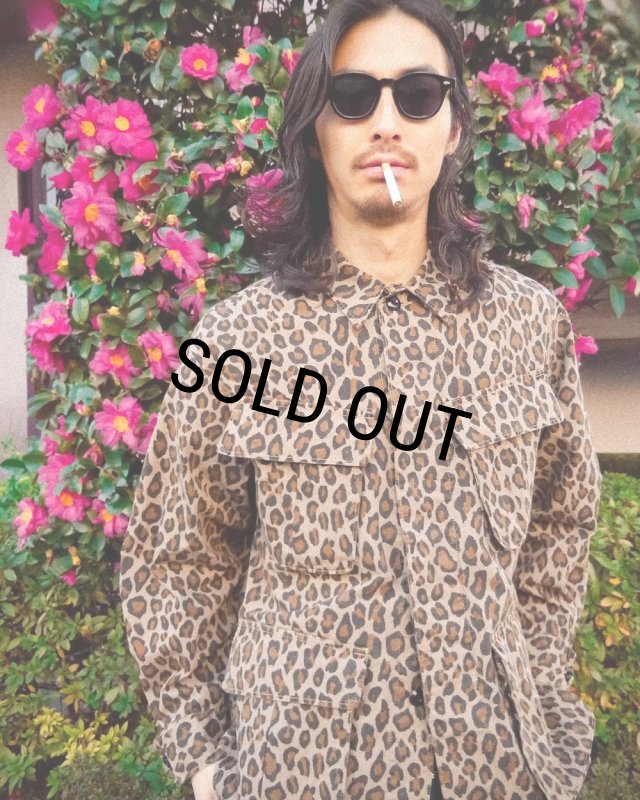 WACKO MARIA/LEOPARD FATIGUE JACKET（BEIGE）［レオパード