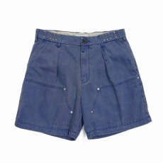 画像1: DAIRIKU/Chino Half Painter Pants（Blue）［チノハーフペインターパンツ-26春夏］ (1)