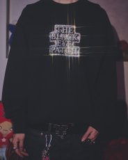 画像3: BlackEyePatch/RHINESTONED OG LABEL CREW SWEAT（BLACK） (3)