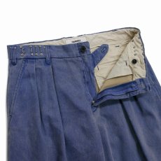 画像4: DAIRIKU/Wide Two Tuck Chino Pants（Blue）［ワイドツータックチノパン-26春夏］ (4)