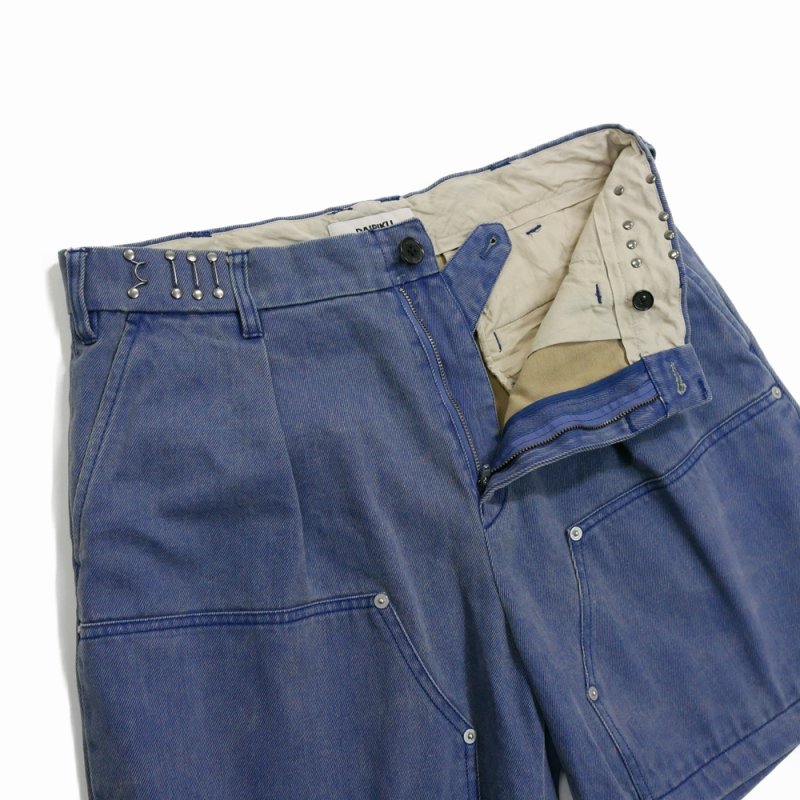 画像3: DAIRIKU/Chino Half Painter Pants（Blue）［チノハーフペインターパンツ-26春夏］