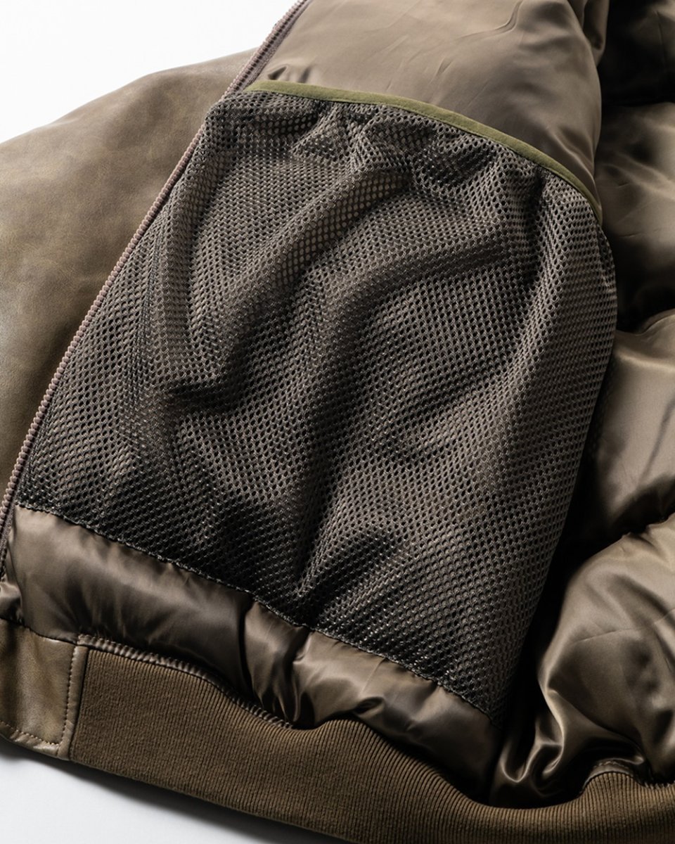 画像12: TIGHTBOOTH/ADRENALINE LEATHER DOWN JKT（×SEEDA）（Brown）［アドレナリンレザーダウンJKT-25冬］ (12)