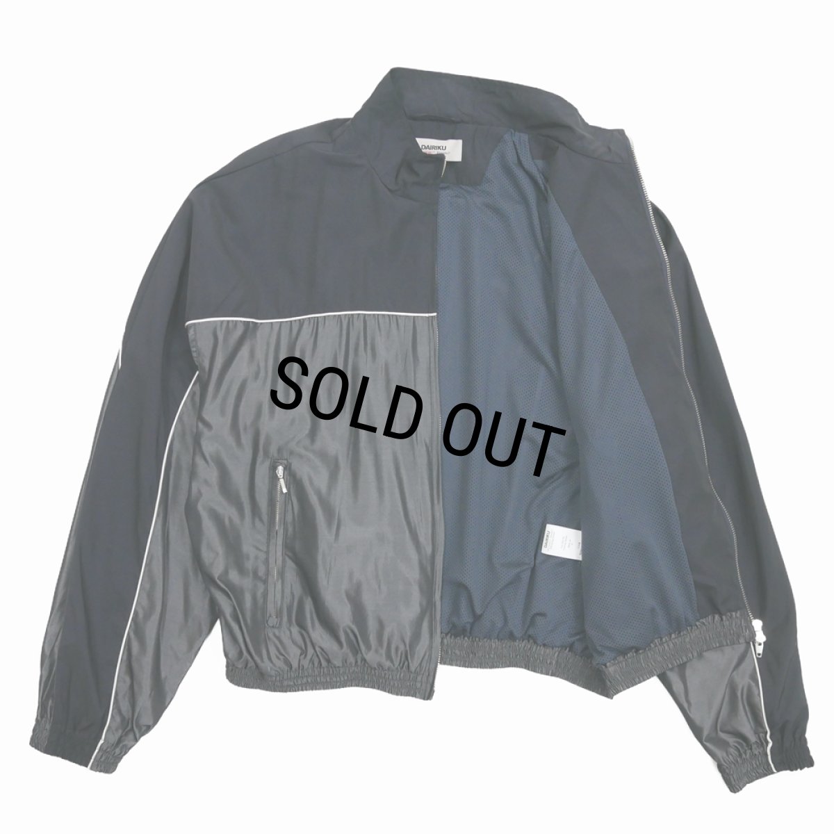 画像3: 【30%OFF】DAIRIKU/Tom Silk-PE Training Jacket（Navy/Gray）［トレーニングJKT-26春夏］ (3)