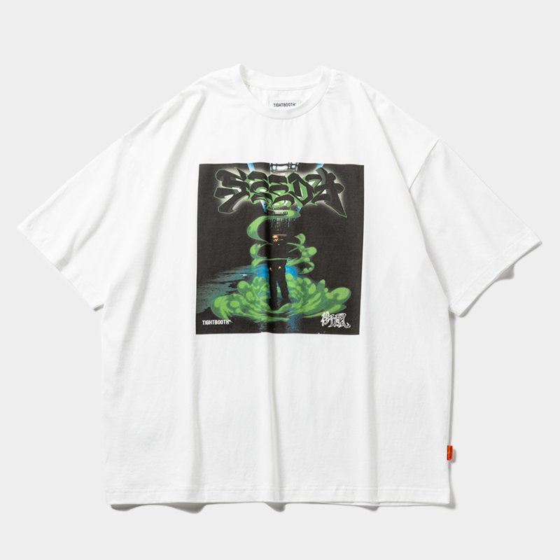 画像1: TIGHTBOOTH/MACHIKAZE T-SHIRT（×SEEDA）（White）［街風T-25冬］