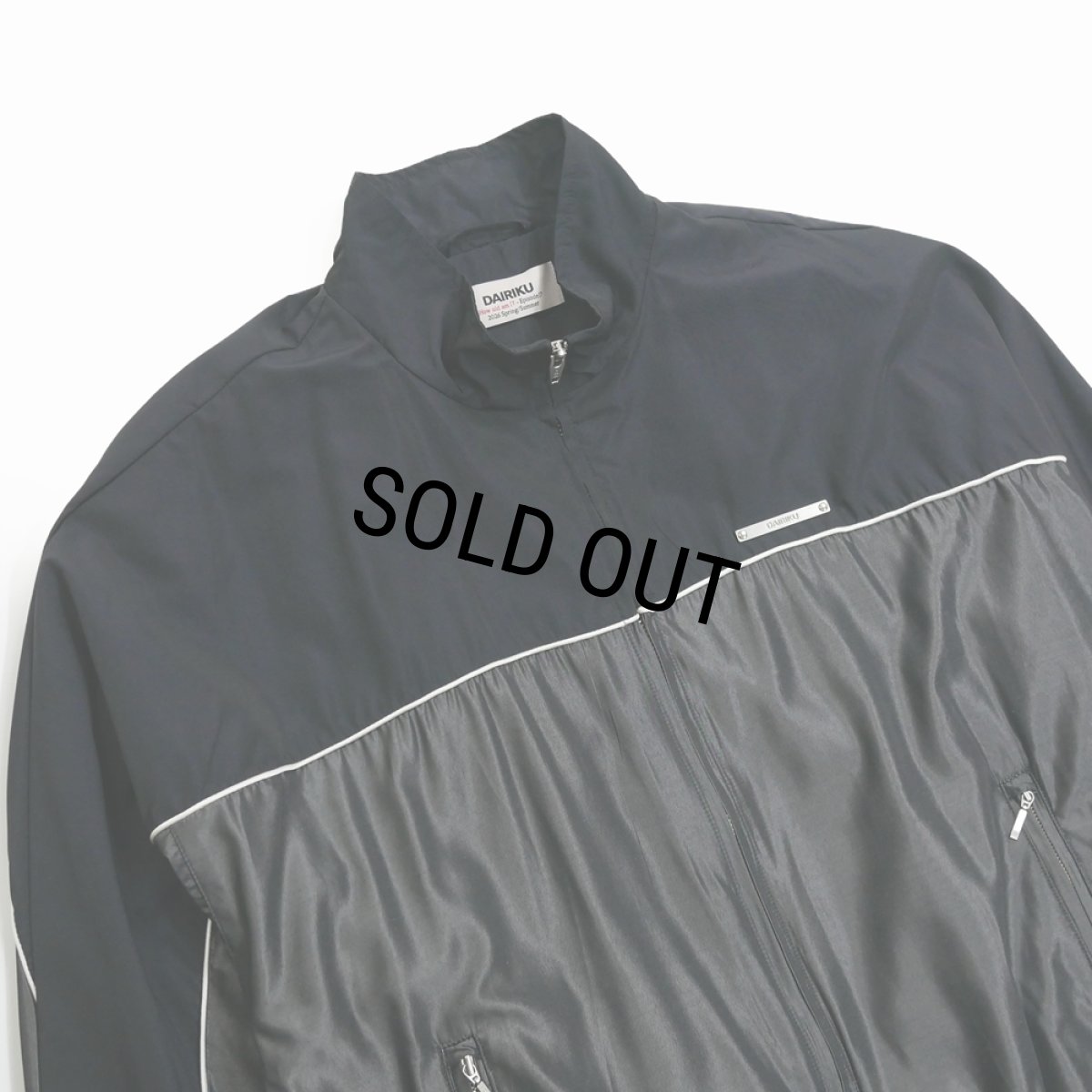 画像4: 【30%OFF】DAIRIKU/Tom Silk-PE Training Jacket（Navy/Gray）［トレーニングJKT-26春夏］ (4)
