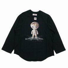 画像1: DAIRIKU/BUTTON EYE DOLL Raglan Tag Tour Tee（Black）［ラグランタグツアーT-26春夏］ (1)