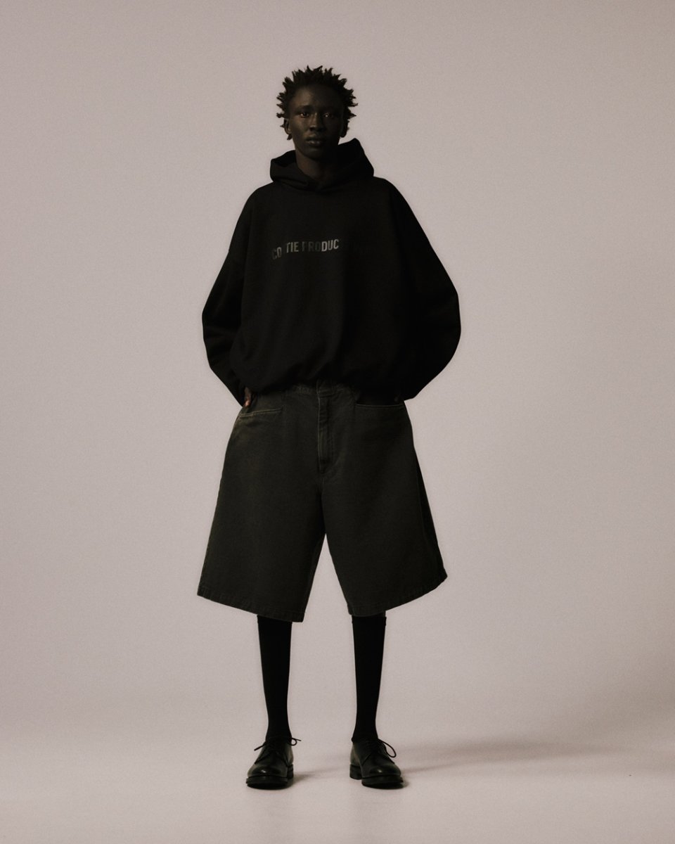 画像11: COOTIE PRODUCTIONS/Swallow Rib Sweat Hoodie（Black）［スワローリブスウェットフーディー-26春夏］ (11)