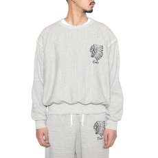 画像2: CALEE/TOMPKIN'S LOOP TYPE 40'S CREWNECK SW（VINTAGE GRAY）［クルーネックスウェット-26春夏］ (2)