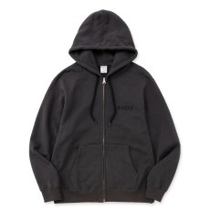 画像1: CALEE/LOGO ZIP HD（INK BLACK）［ロゴジップフーディー-26春夏］ (1)