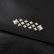 画像5: CALEE/STUDS LEATHER SHOULDER POUCH BAG（BLACK）［レザーショルダーポーチバッグ-26春夏］ (5)