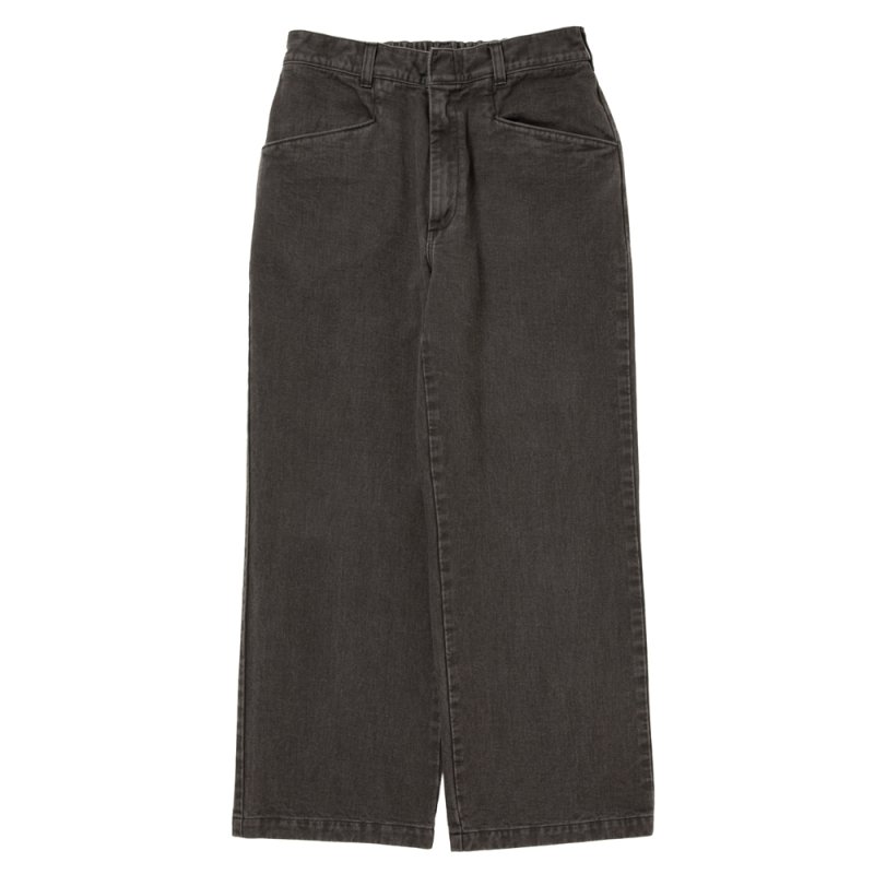 画像1: COOTIE PRODUCTIONS/Color Denim Square Leg Easy Trousers（Fade Black）［カラーデニムスクエアレッグイージートラウザース-26春夏］