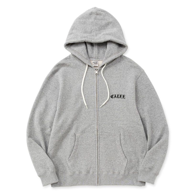 画像1: CALEE/LOGO ZIP HD（MIX GRAY）［ロゴジップフーディー-26春夏］