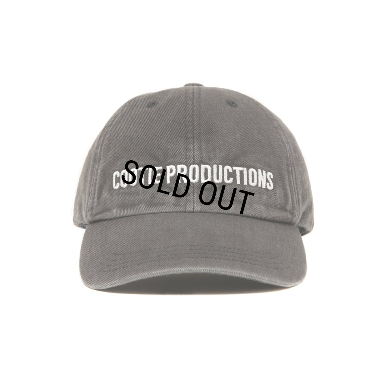 画像1: COOTIE PRODUCTIONS/Color Denim 6 Panel Cap（Fade Black）［カラーデニム6パネルキャップ-26春夏］ (1)