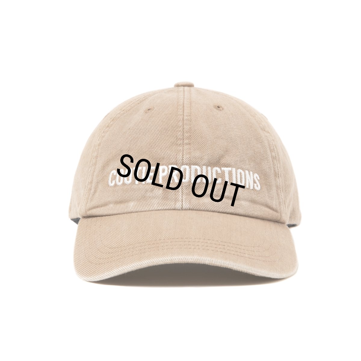 画像1: COOTIE PRODUCTIONS/Color Denim 6 Panel Cap（Fade Beige）［カラーデニム6パネルキャップ-26春夏］ (1)