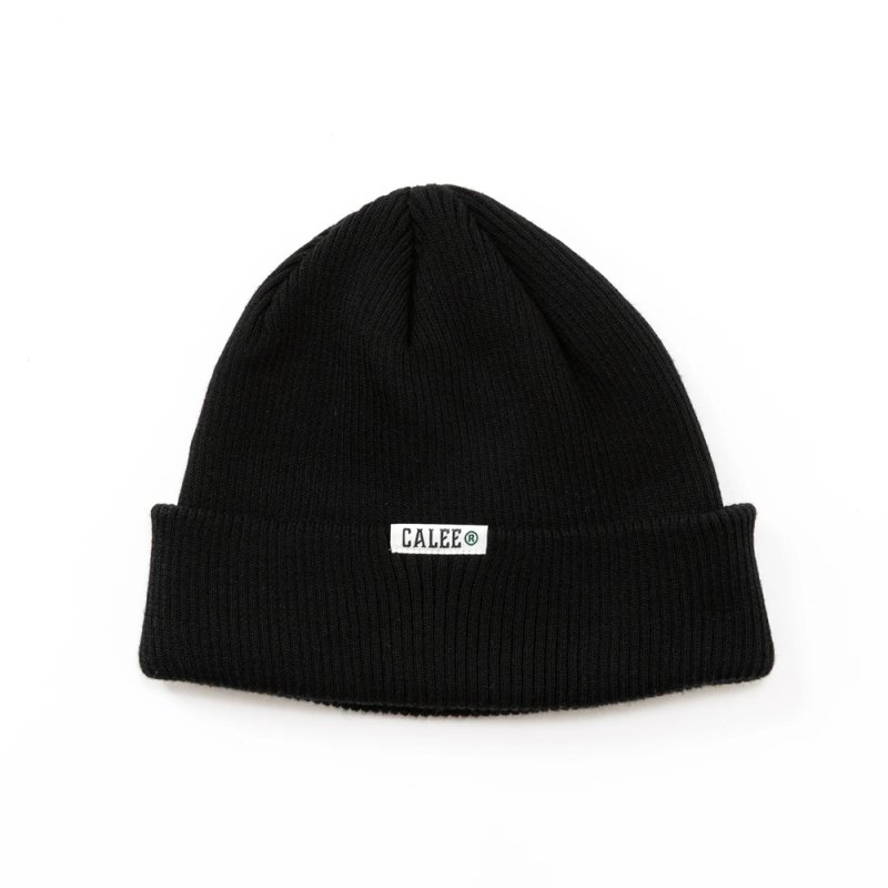 画像1: CALEE/COOL MAX KNIT CAP（BLACK）［クールマックスニットキャップ-26春夏］